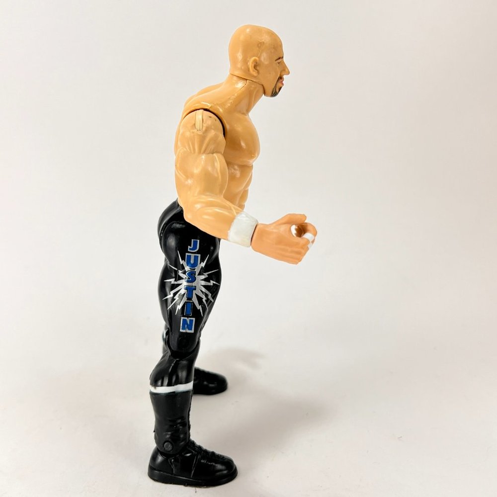 Vtg Justin Credible Wrestling Figure 1999 Jakks Pacific Titan Tron Live WWE - Picture 4 of 13